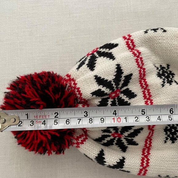 Carters Baby Infant Child Cotton Winter Hat 0 to 3 M Snowflake Pattern Lined - Picture 7 of 8